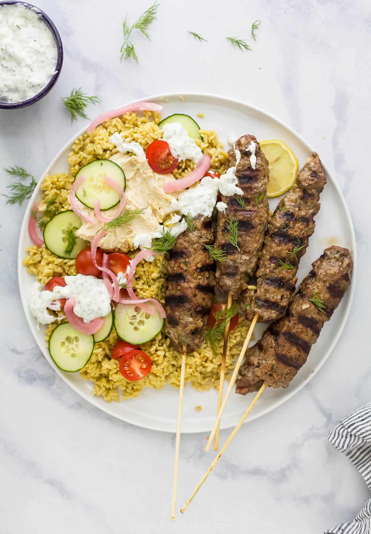 Kofta Kebab Platter