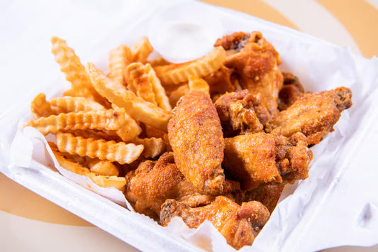 6 Pc Wings & Fries