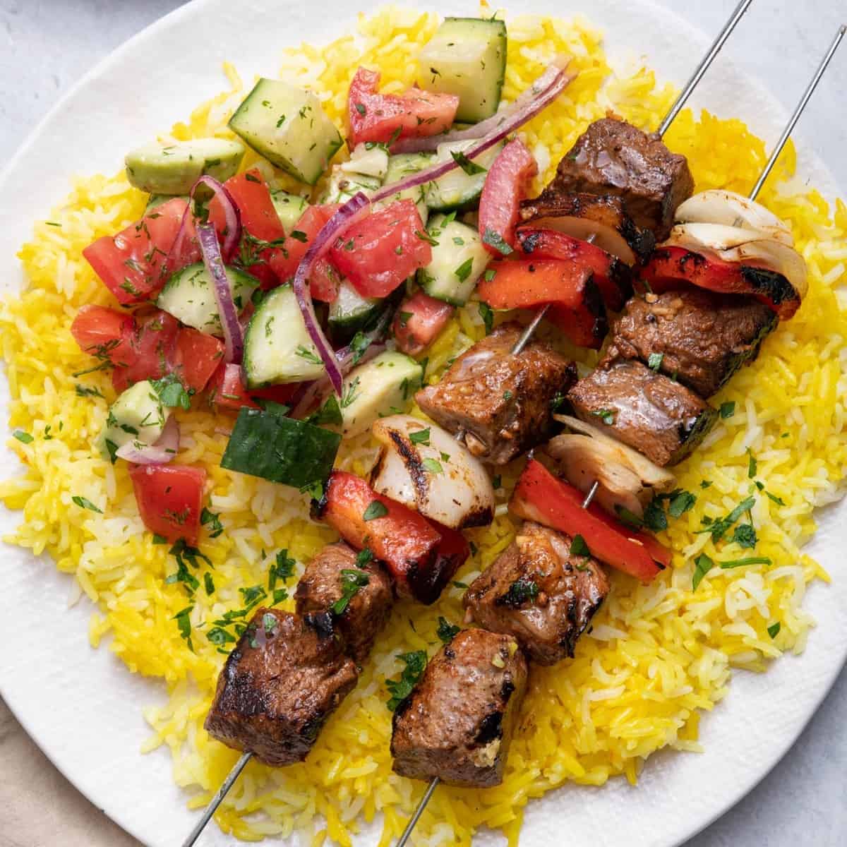 Beef Kebab Platter
